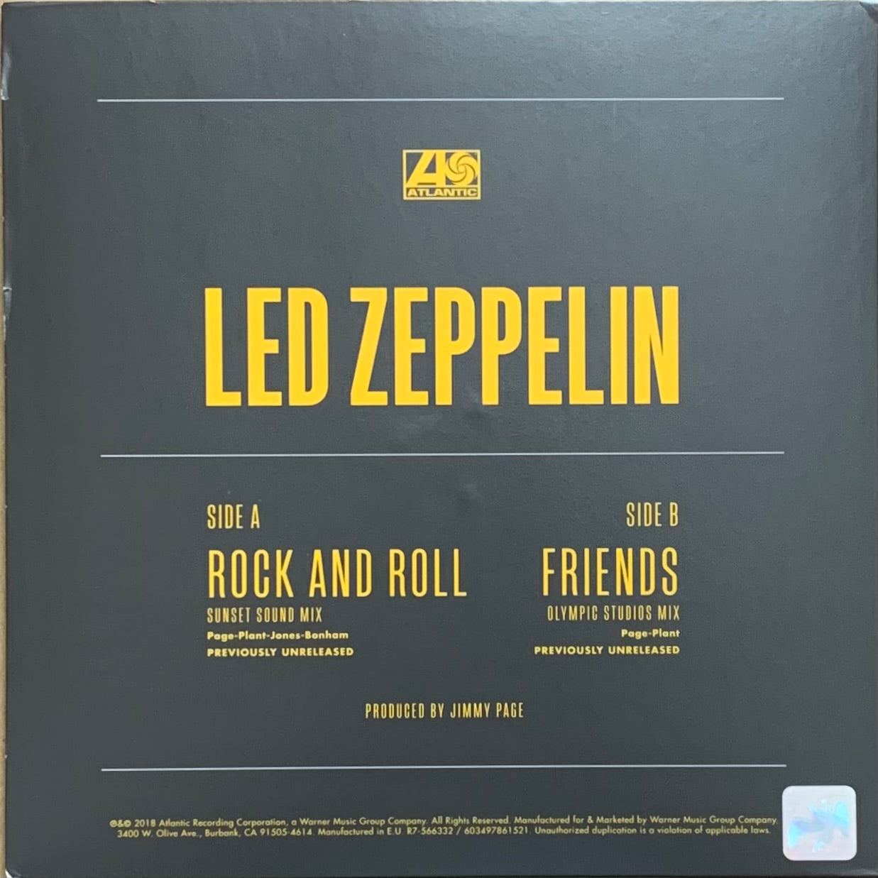 Led Zeppelin - Rock And Roll (Sunset Sound Mix)