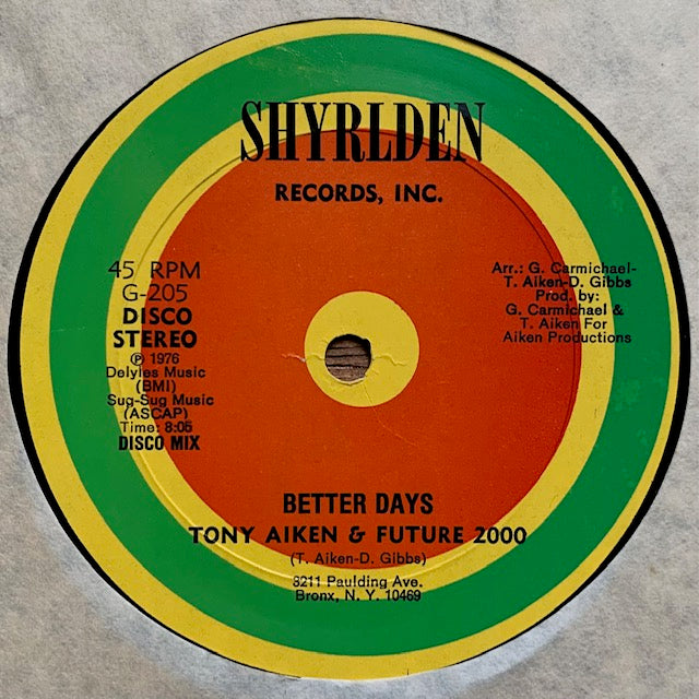 Tony Aiken & Future 2000 - Better Days