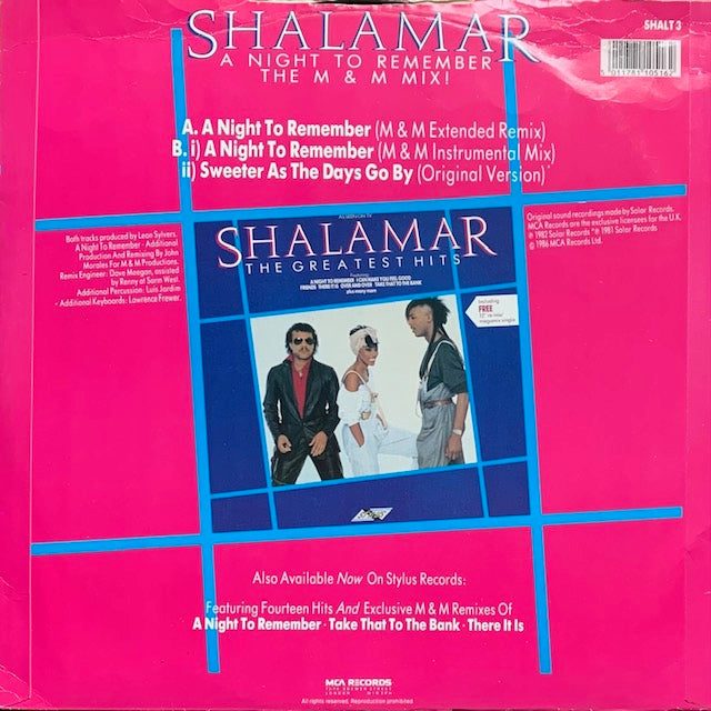 Shalamar - A Night To Remember (The M & M Mix)