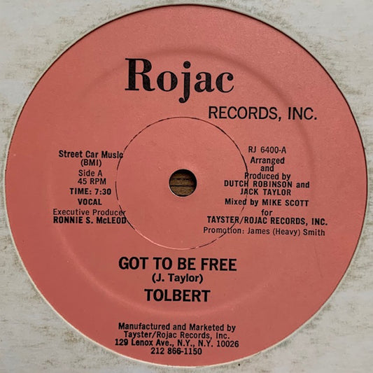 Tolbert - Got To Be Free