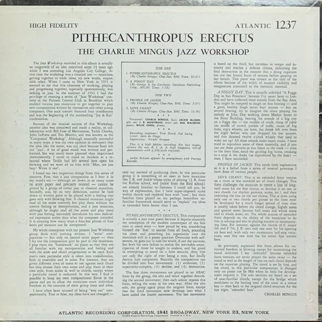 Charles Mingus - Pithecanthropus (直立猿人)