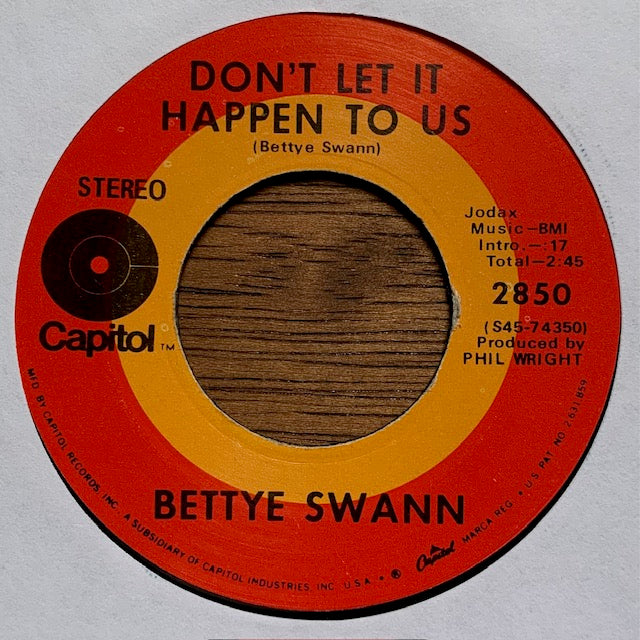 Bettye Swann - Don't Let It Happen To Us