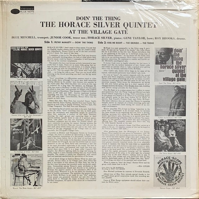 Horace Silver - Doin' The Thing - At The Village Gate