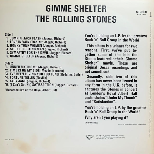 Rolling Stones - Gimme Shelter