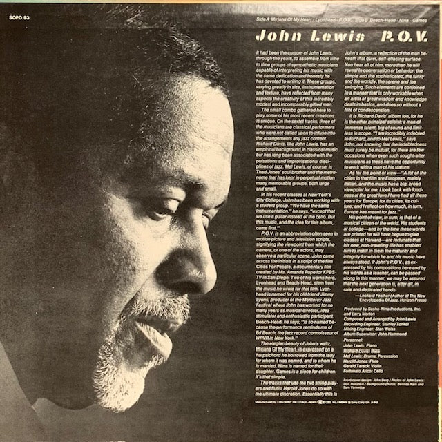 John Lewis - P.O.V.