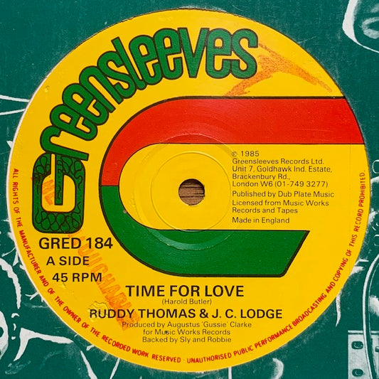 Ruddy Thomas & J. C. Lodge - Time For Love