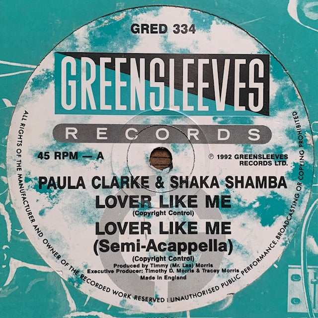 Paula Clarke & Shaka Shamba - Lover Like Me