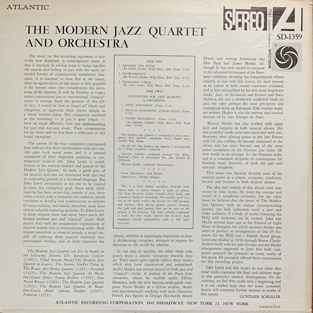 Modern Jazz Quartet - The Modern Jazz Quartet & Orchestra