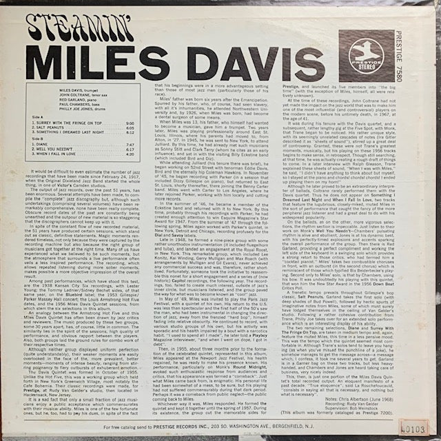 Miles Davis - Steamin'