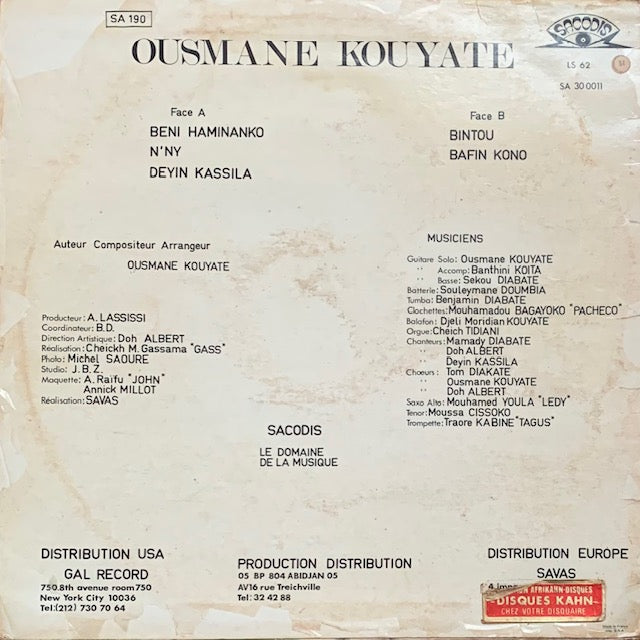 Ousmane Kouyate - Révélation 82