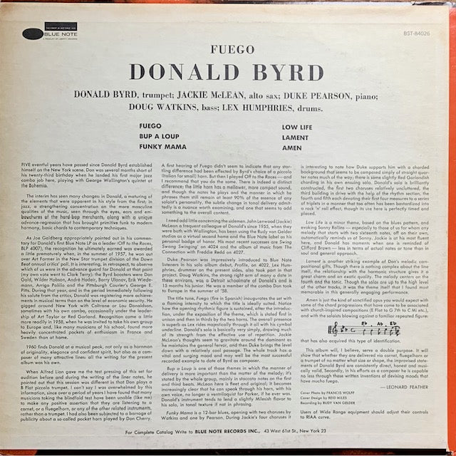 Donald Byrd - Fuego