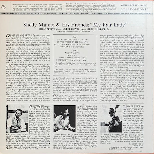 Shelly Manne - Modern Jazz Performances Of Songs From My Fair Lady