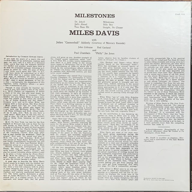 Miles Davis - Milestones