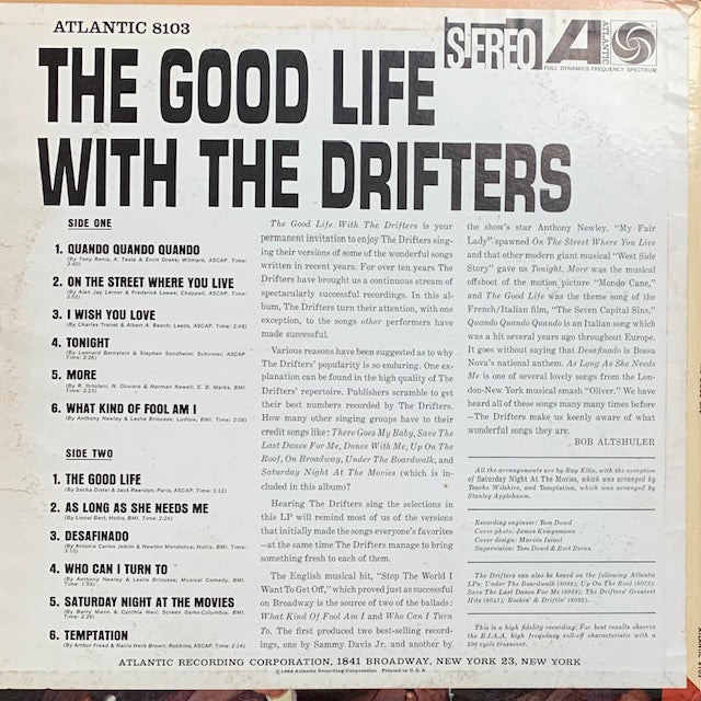 Drifters - The Good Life With The Drifters