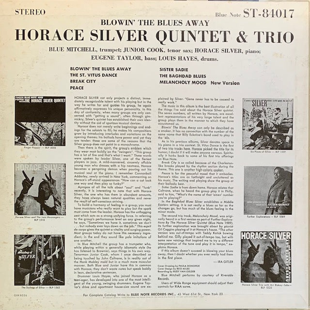 Horace Silver - Blowin' The Blues Away