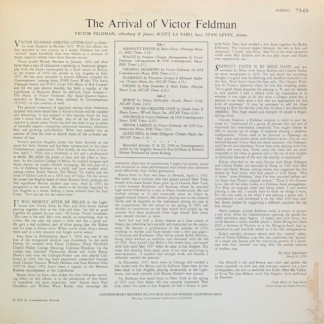 Victor Feldman - The Arrival Of Victor Feldman