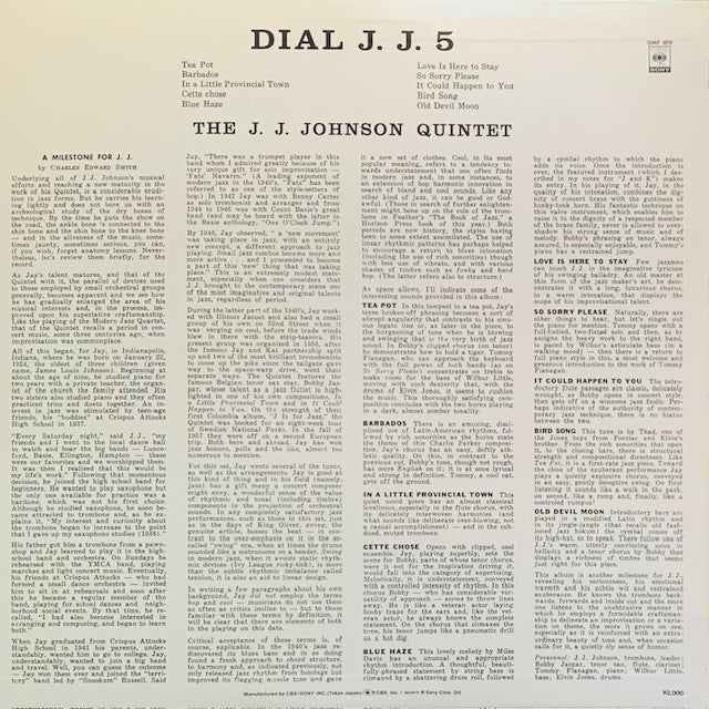 J.J. Johnson - Dial J.J. 5