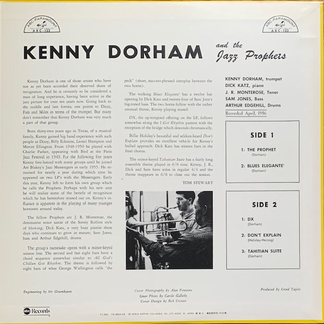 Kenny Dorham And The Jazz Prophets - Vol. 1