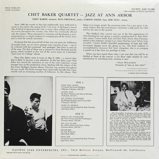 Chet Baker - Jazz At Ann Arbor