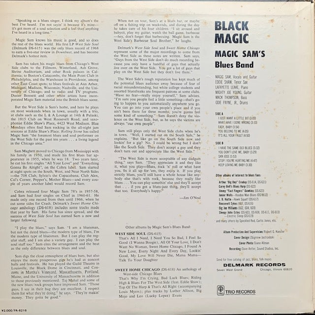 Magic Sam Back Magic Magic Sam Blues Band - Black Magic – hair & music parlour FAM