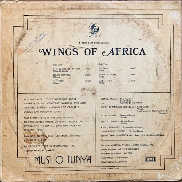 Musi-O-Tunya - Wings Of Africa