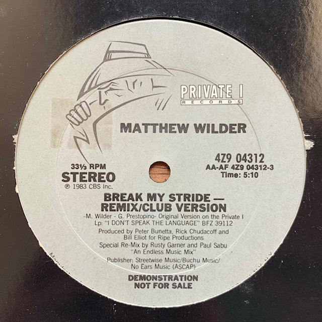 Matthew Wilder - Break My Stride