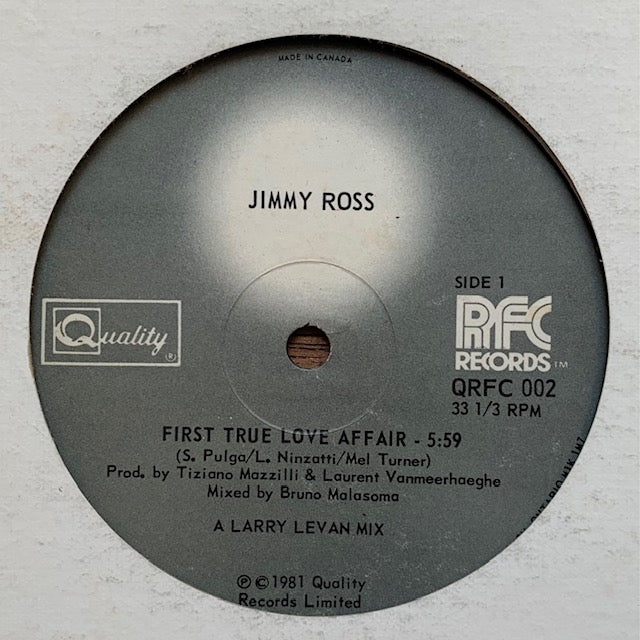 Jimmy Ross - First True Love Affair