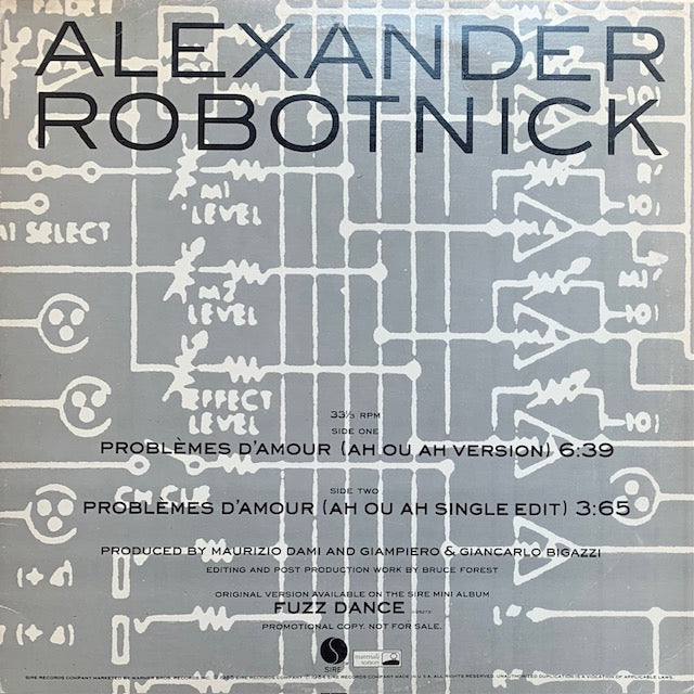 Alexander Robotnick - Problèmes D'Amour