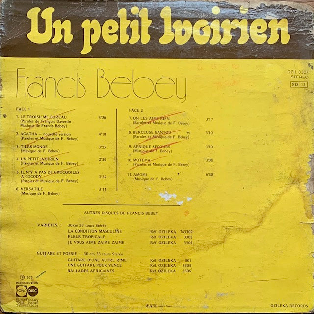 Francis Bebey - Un Petit Ivoirien