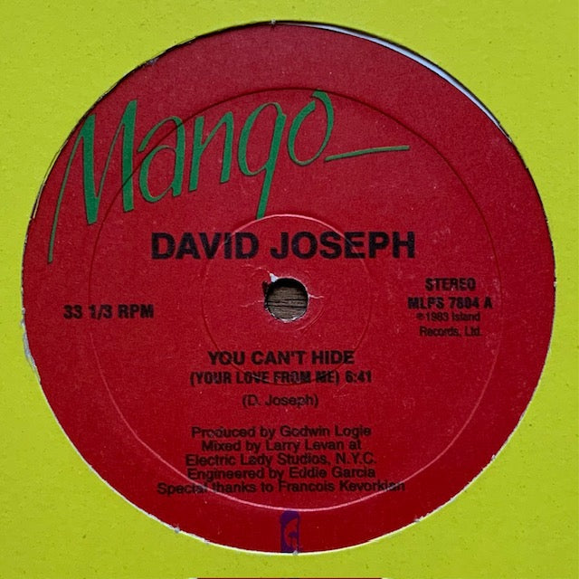 David Joseph - You Can't Hide (Your Love From Me)