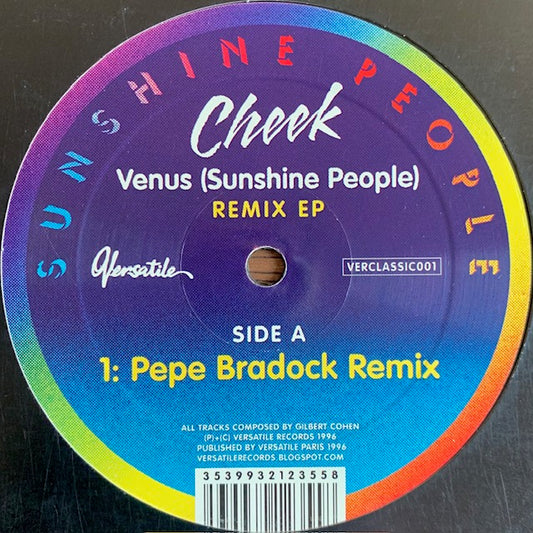 Cheek - Venus (Sunshine People) - Remix EP