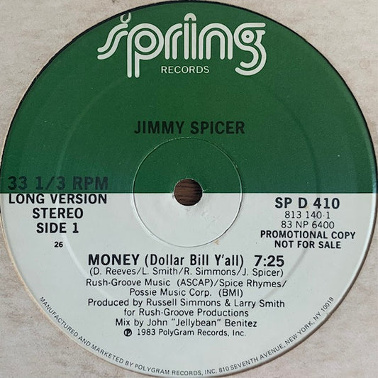 Jimmy Spicer - Money (Dollar Bill Y'all)