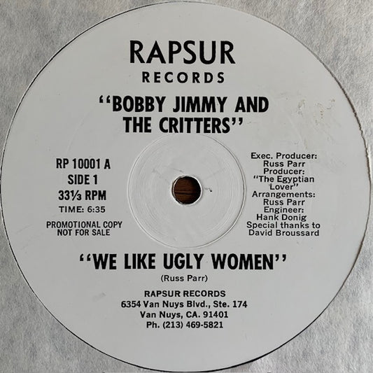 Bobby Jimmy And The Critters - We Like Ugly Women