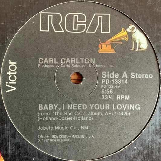 Carl Carlton - Baby, I Need Your Loving