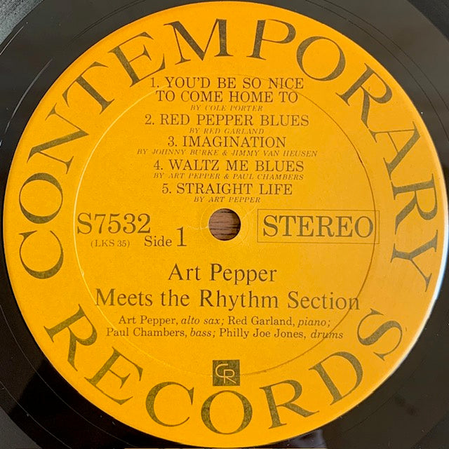 Art Pepper - Art Pepper Meets The Rhythm Section