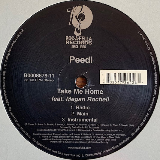 Peedi Crakk - Take Me Home