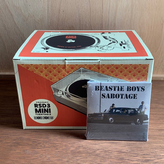 RSD3 MINI TURNTABLE + Beastie Boys "Sabotage” 3inch -