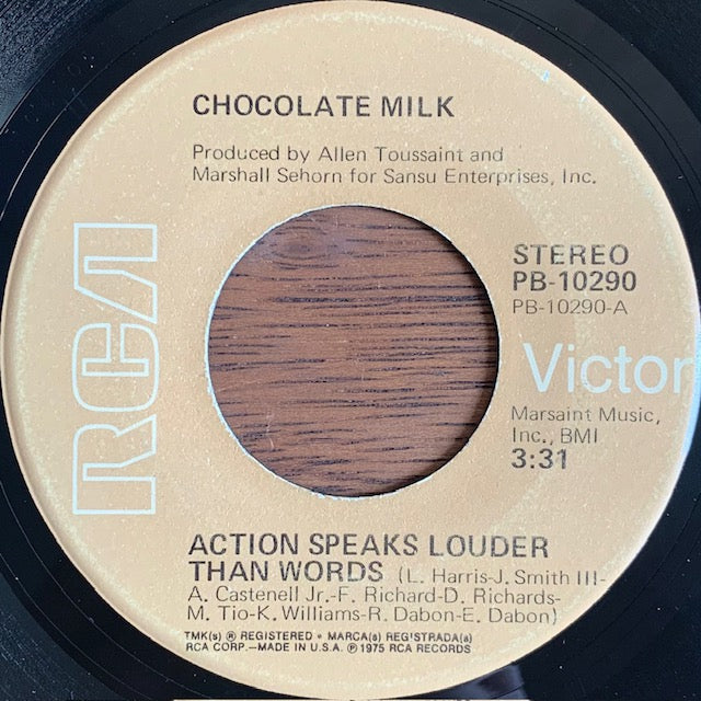 Chocolate Milk - Action Speaks Louder Than Words