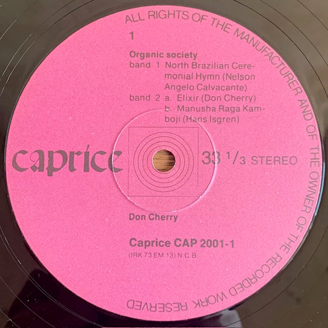 Don Cherry - Organic Music Society