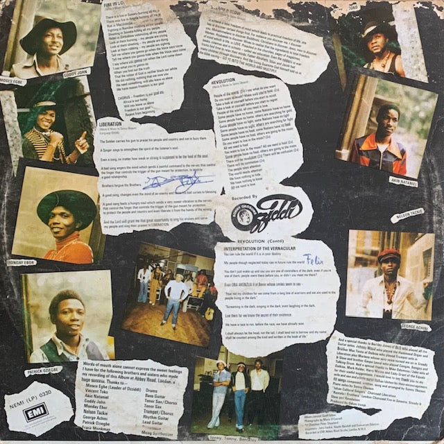 Sonny Okosun "Ozziddi" - Fire In Soweto