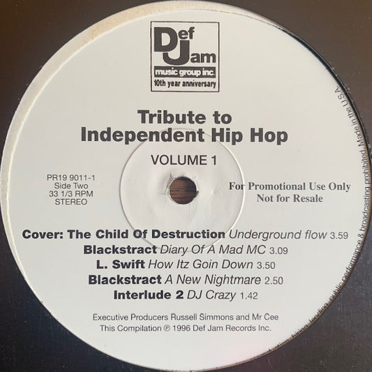V.A. - Tribute To Independent Hip Hop Volume 1