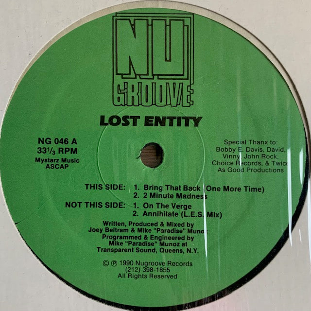Lost Entity - Bring That Back (One More Time)