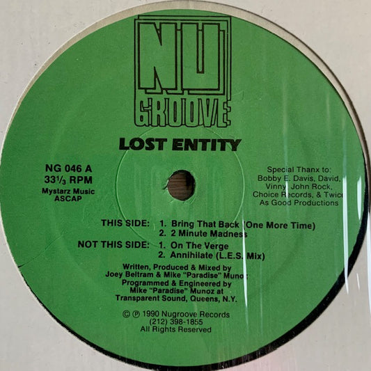 Lost Entity - Bring That Back (One More Time)