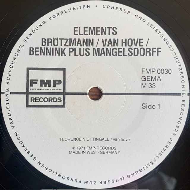 Brötzmann/Van Hove/Bennink Plus Albert Mangelsdorff - Elements