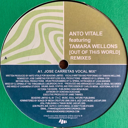 Anto Vitale - Out Of This World (Remixes)