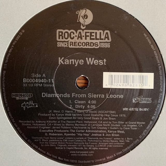 Kanye West - Diamonds From Sierra Leone Remix
