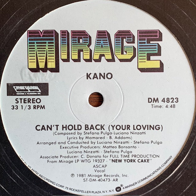 Kano - Can't Hold Back (Your Loving)