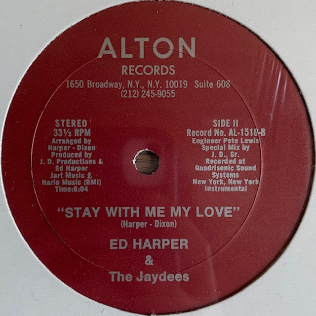 Ed Harper & The Jaydees - Stay With Me My Love
