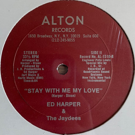 Ed Harper & The Jaydees - Stay With Me My Love