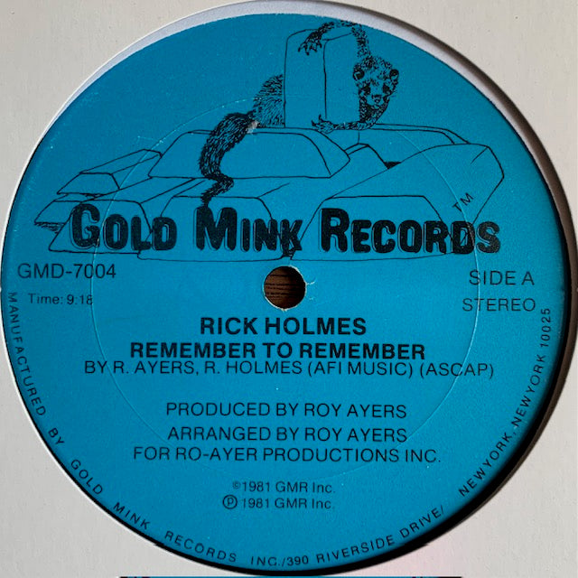 Rick Holmes - Remember To Remember